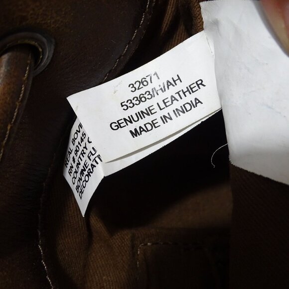 STS Ranch Leather Cowhide Calf Hair Crossbody Bag Purse Brown Rustic Cowgirl - Picture 7 of 13